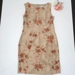 Blushe Silk Dress Rose Print size 6